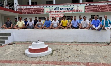 योग से ही संभव है निरोग जीवन, शांत मन और संतुलित आत्मा- चंद्रभान पाण्डेय 