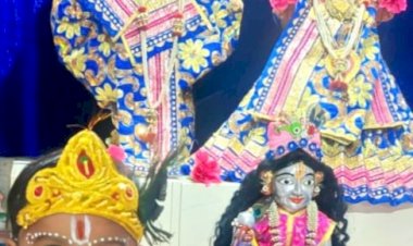 राधे कृष्ण पंचमंदिर में धूमधाम से मनाई गई श्रीकृष्ण जन्माष्टमी