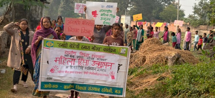 महिला हिंसा पूरे समाज के विकास में बाधा - डा. संतोष त्रिपाठी 